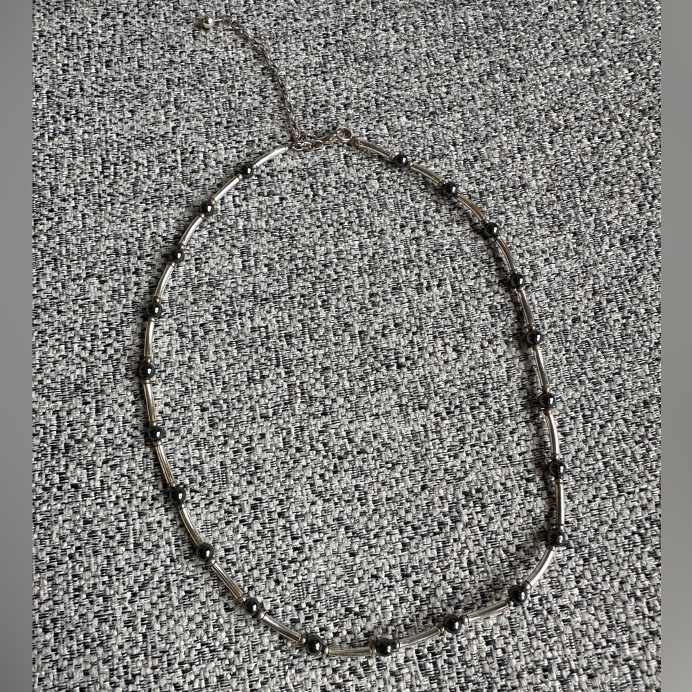 ✨ Vintage Silver Beaded Necklace ✨